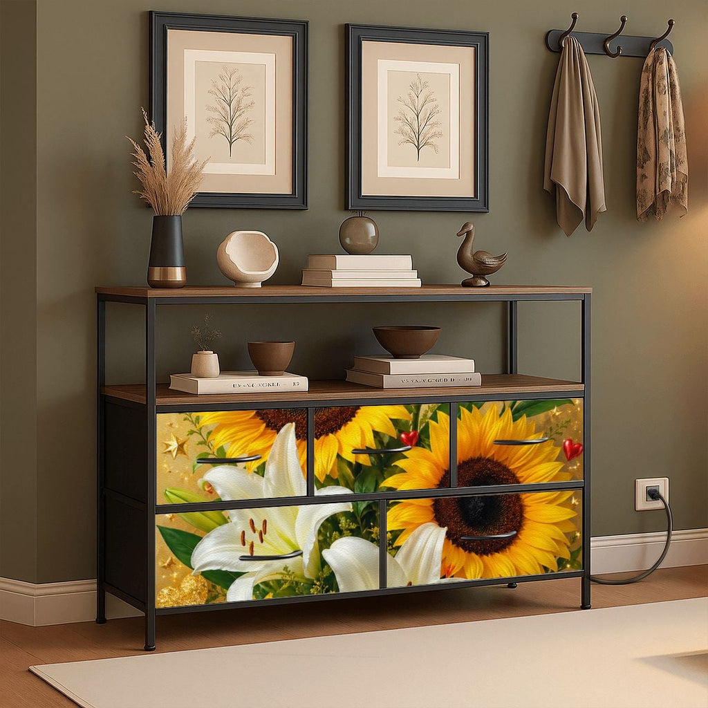 5-Drawer TV Stand Dresser