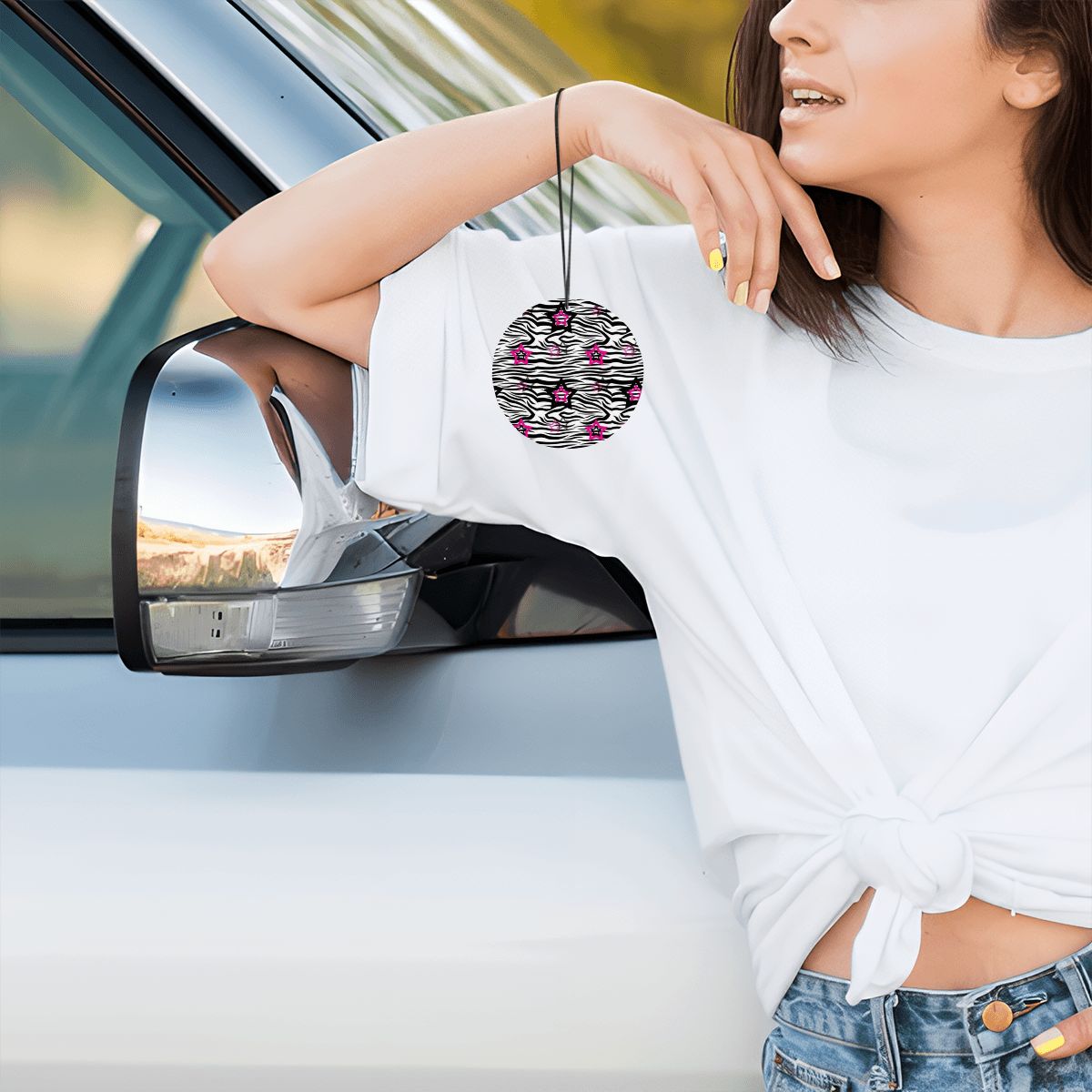 Round Car Air Freshener Card (1pc)