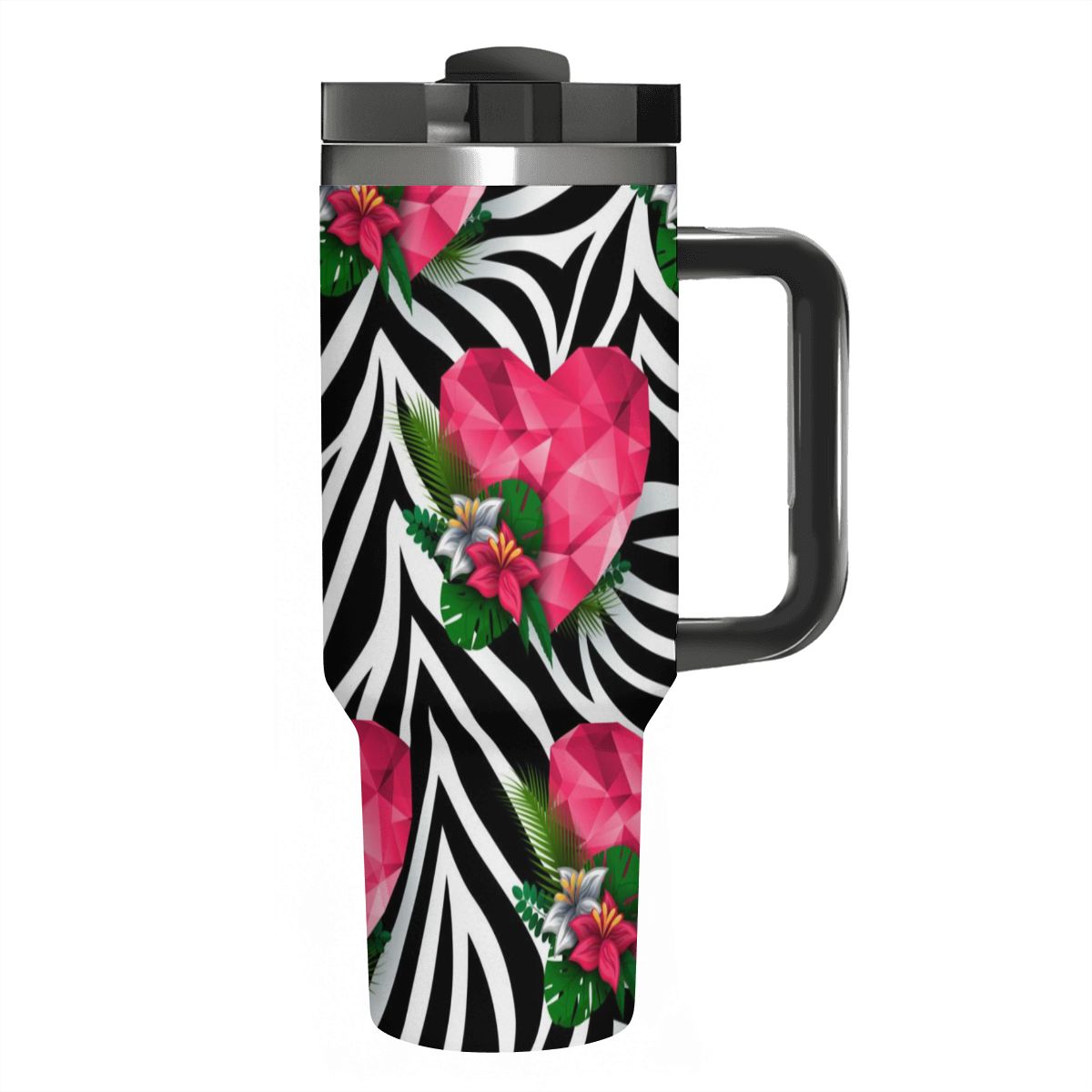 40oz Tumbler with Handle and Straw (Made in USA)