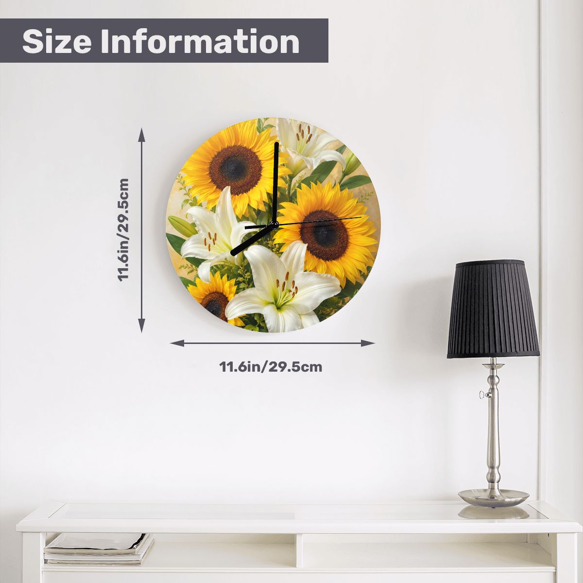 MDF Wall Clock (Made in USA)