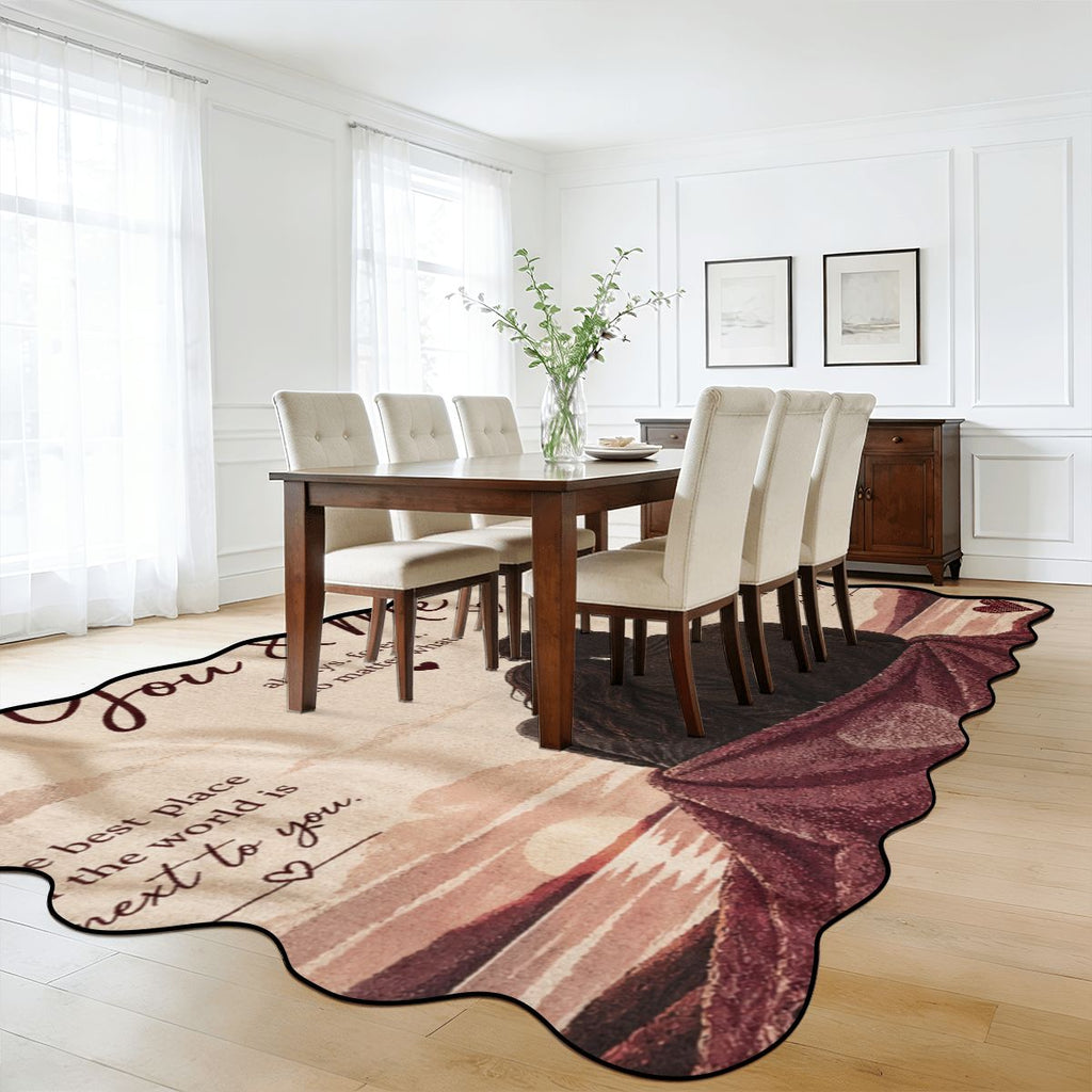 Scalloped Area Rug 168"x118"