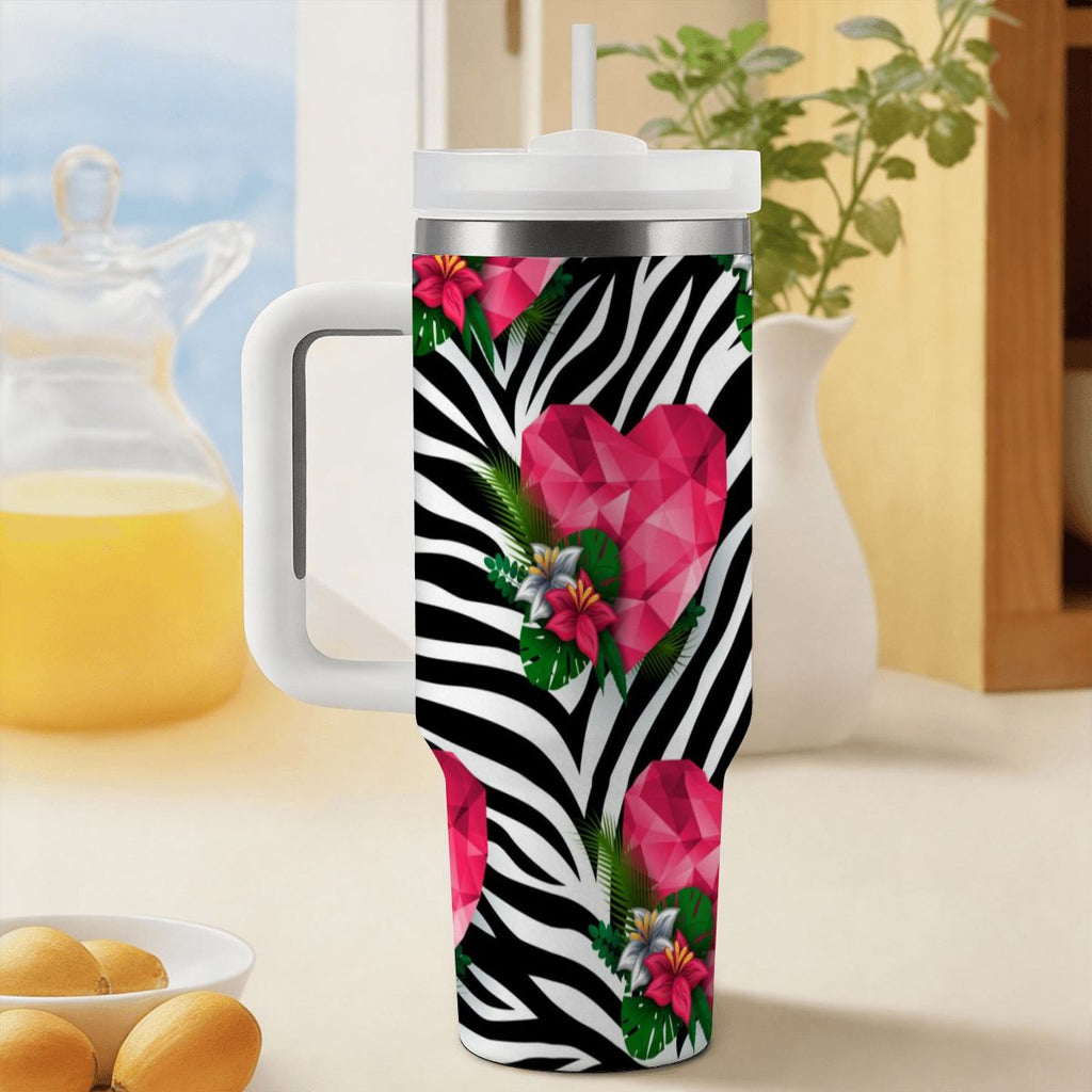 40oz Tumbler with Handle and Straw (Made in USA)