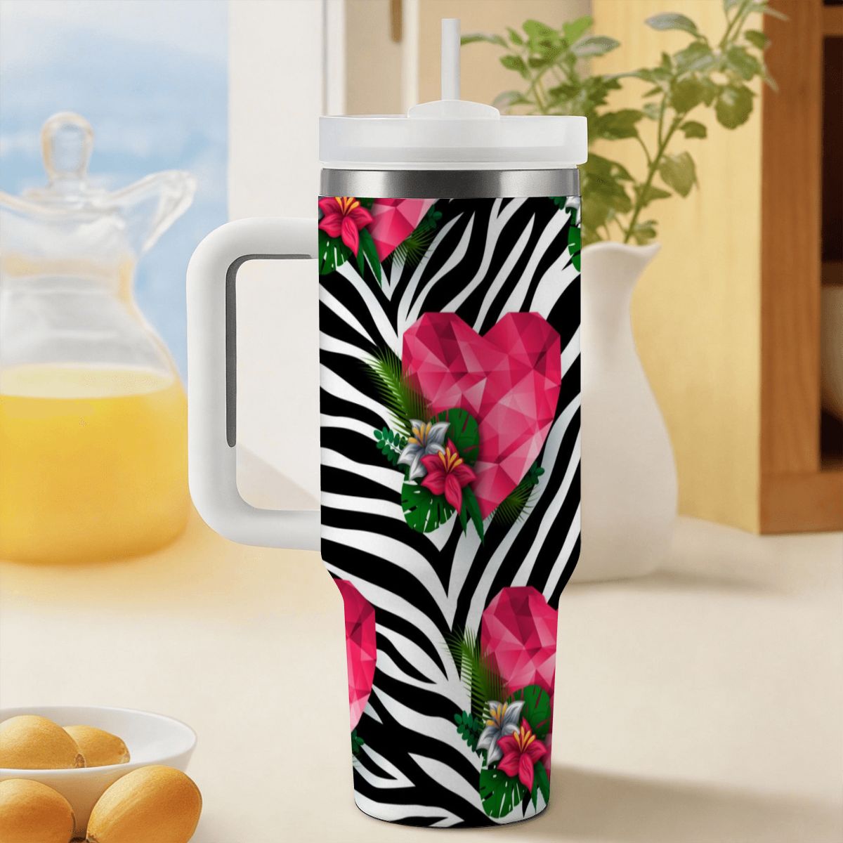 40oz Tumbler with Handle and Straw (Made in USA)