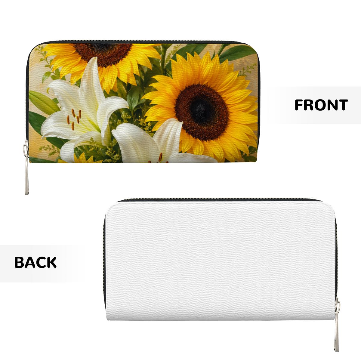 Long Leather Clutch Wallet