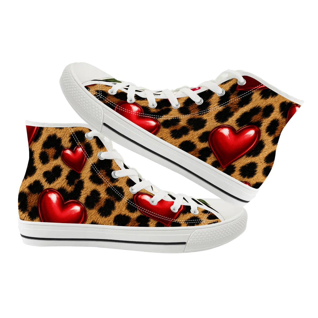 Women's High Top Canvas Shoes Customized Tongue