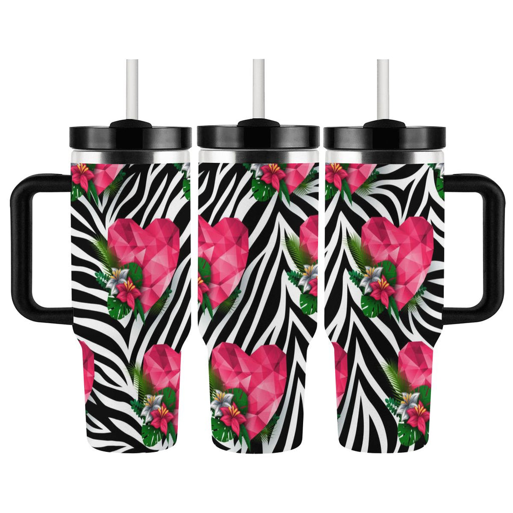 40oz Tumbler with Handle and Straw (Made in USA)