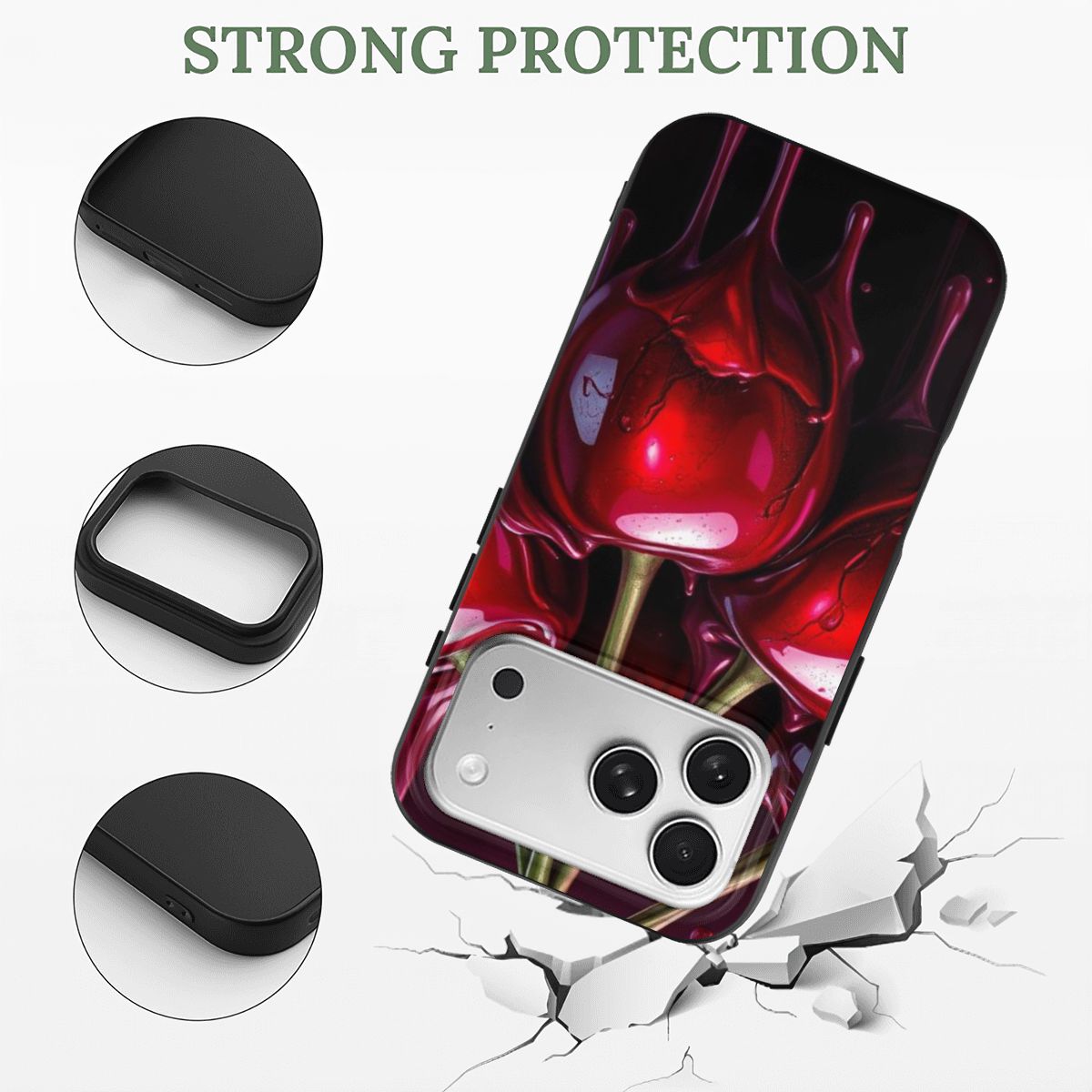 iPhone 17 Pro TPU Black Phone Case