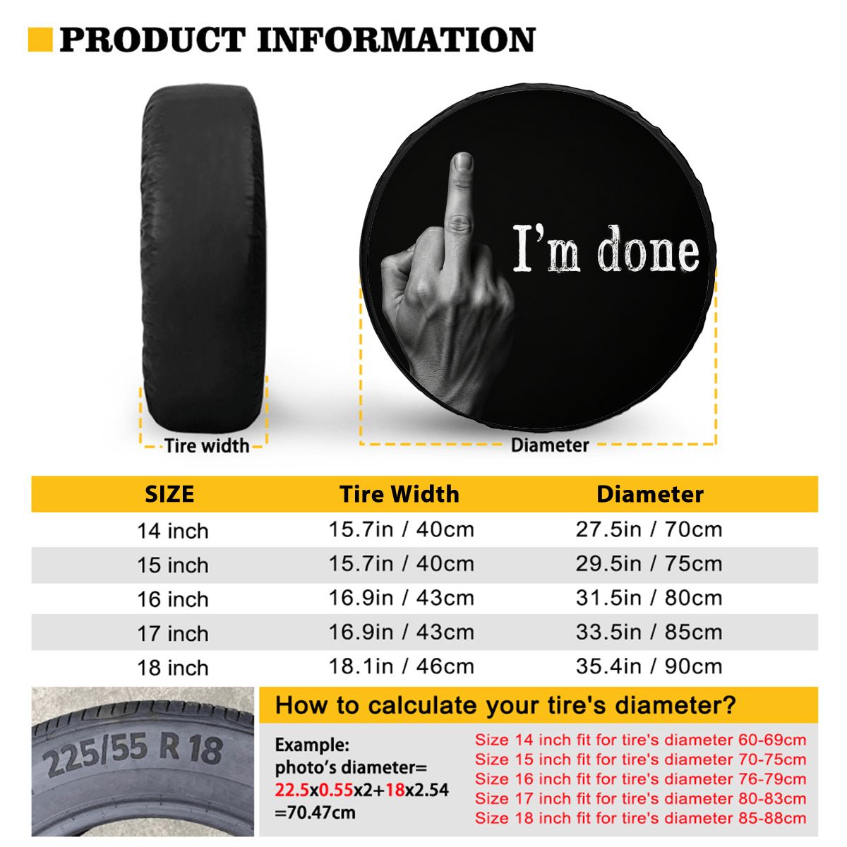 Universal Spare Tire Cover