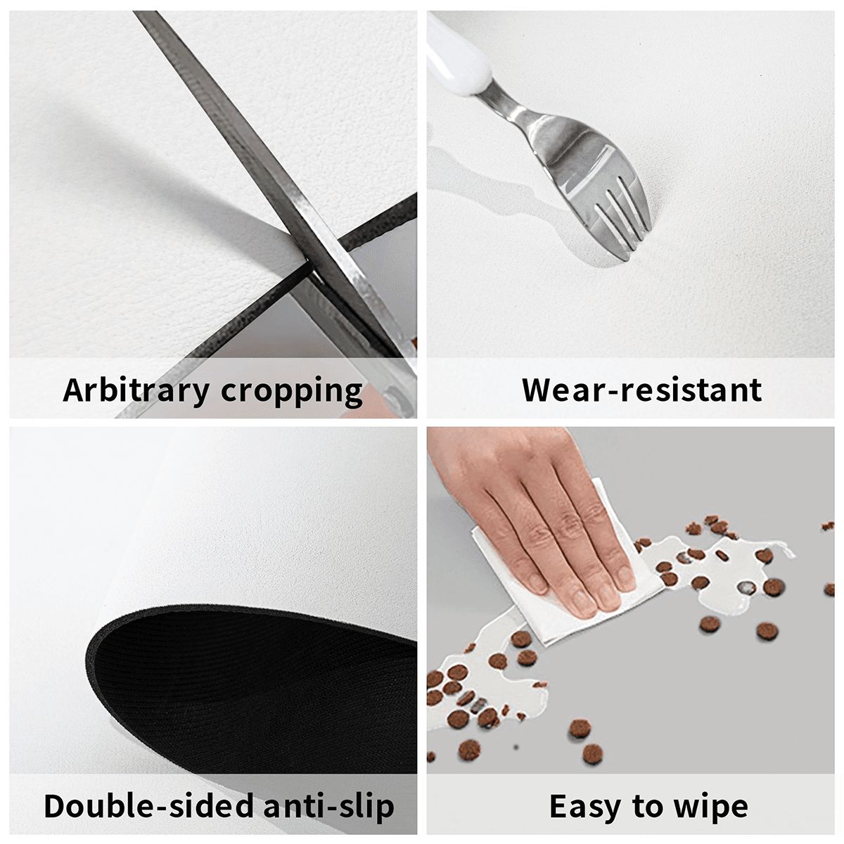 PU Leather Dog Food Mat