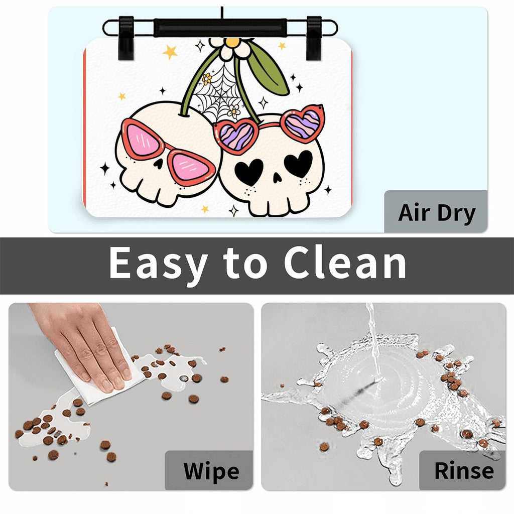 PU Leather Dog Food Mat