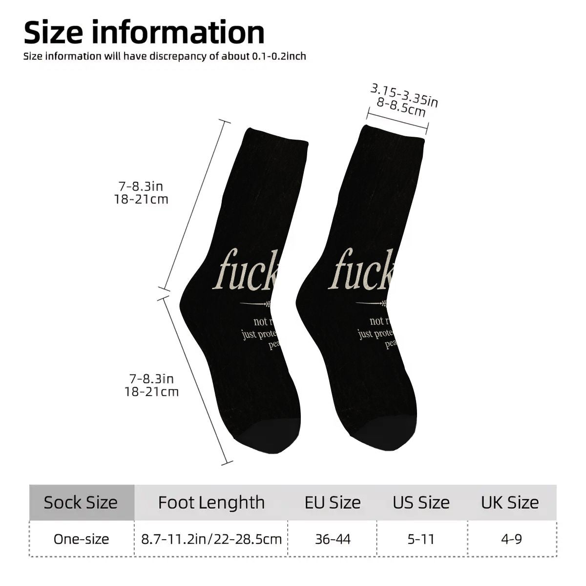 Color Contrast Crew Socks
