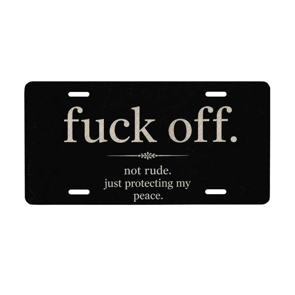 Aluminum License Plate
