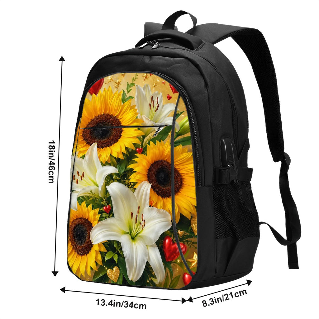 Large Capacity Oxford Travel Laptop Backpack with USB