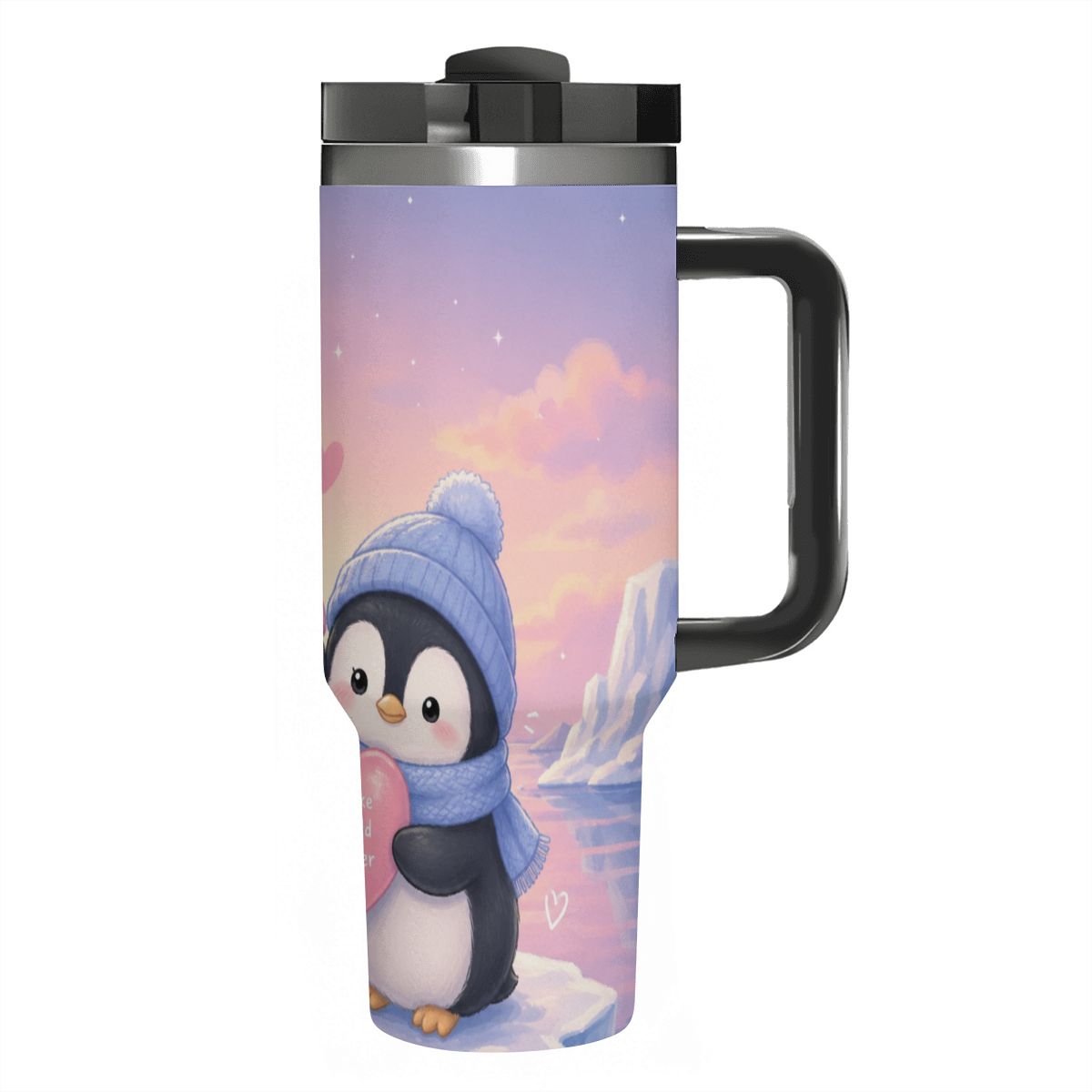 40oz Tumbler with Handle and Straw (Made in USA)