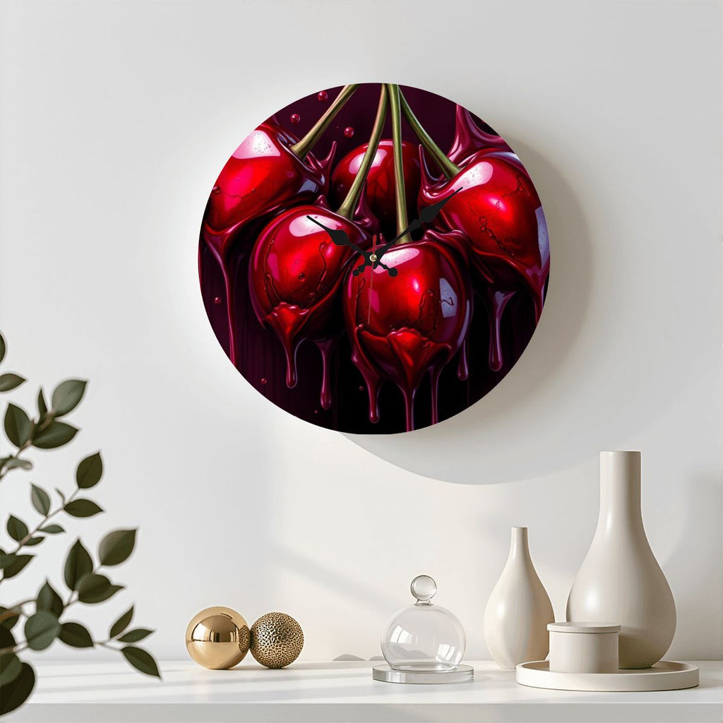 Wooden Round Wall Clock 9.8"x9.8" (Made in USA)