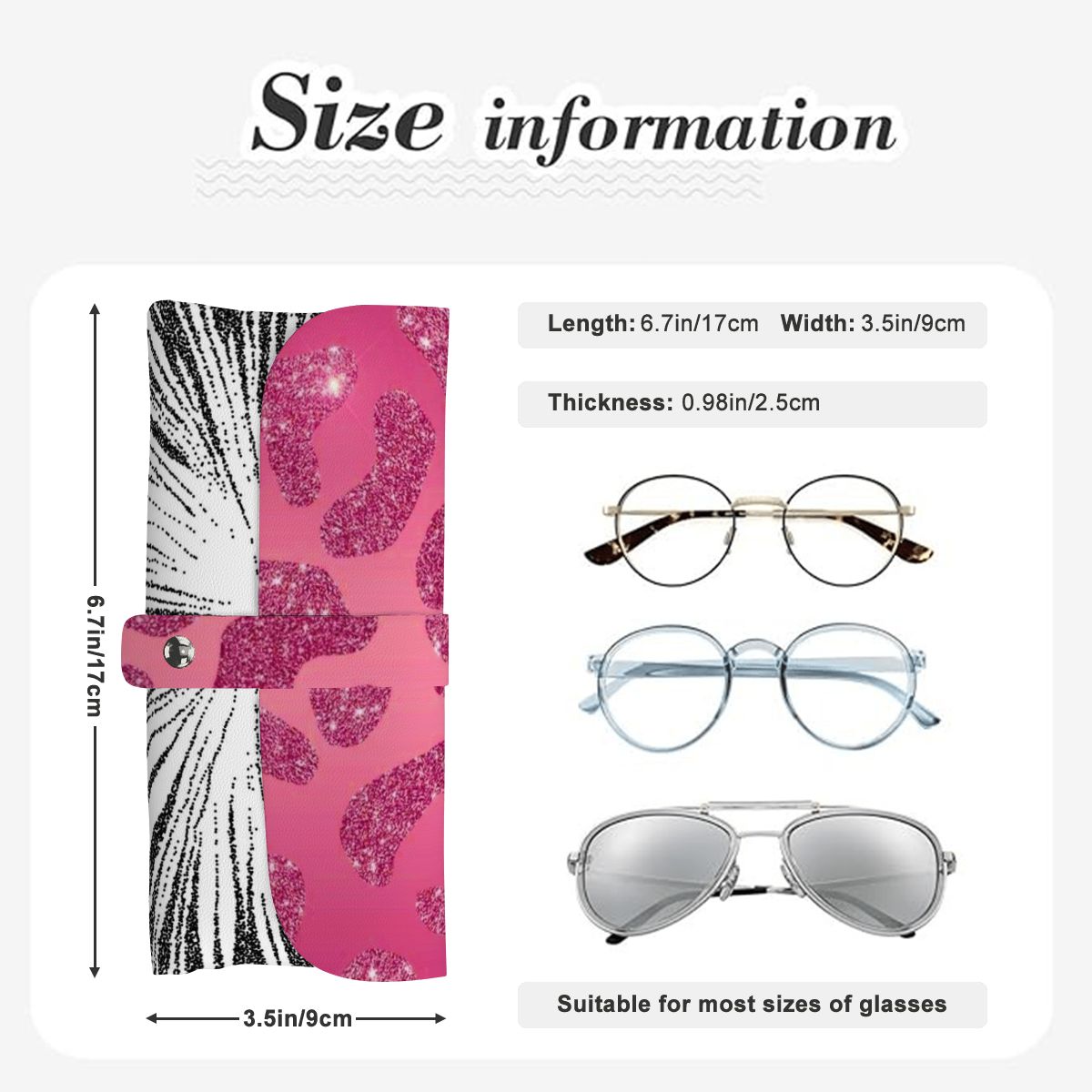 PU Leather Eyeglass Case