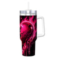 Travel Coffee Mug with Handle and Straw (40oz)