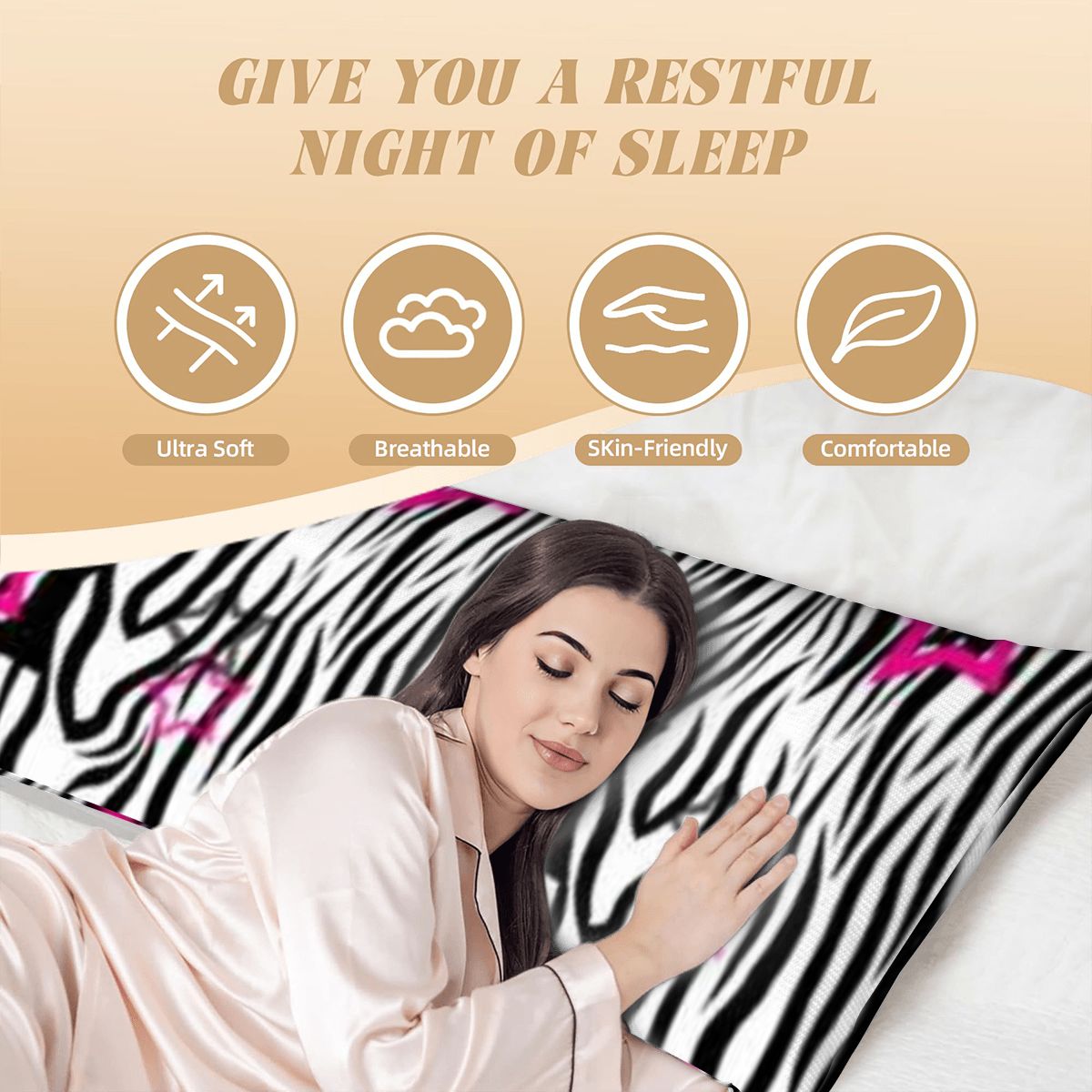 Body Pillow Cover 20"x54"