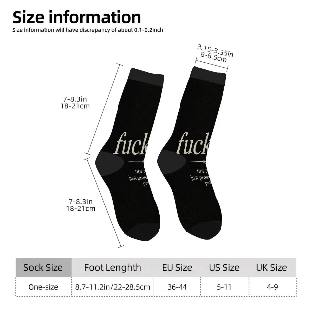 Color Contrast Crew Socks