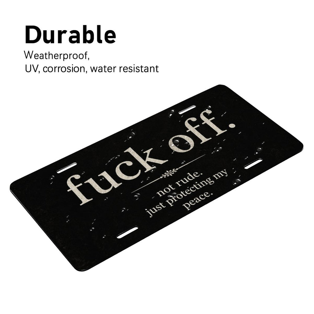 Aluminum License Plate
