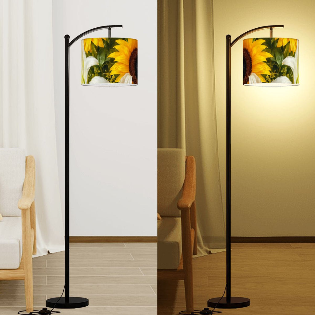 Arc Floor Lamp Shade with Ring (Made in USA)
