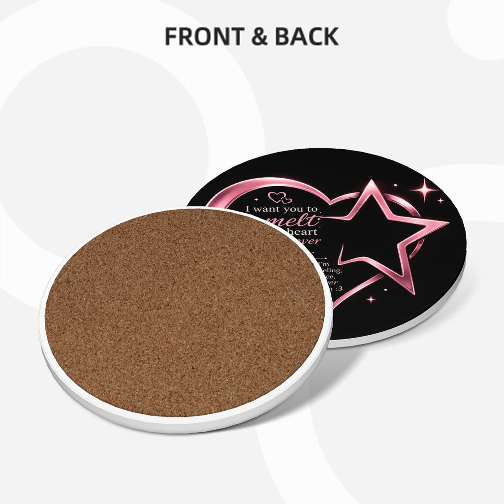 Round Ceramic Coasters Set of 6