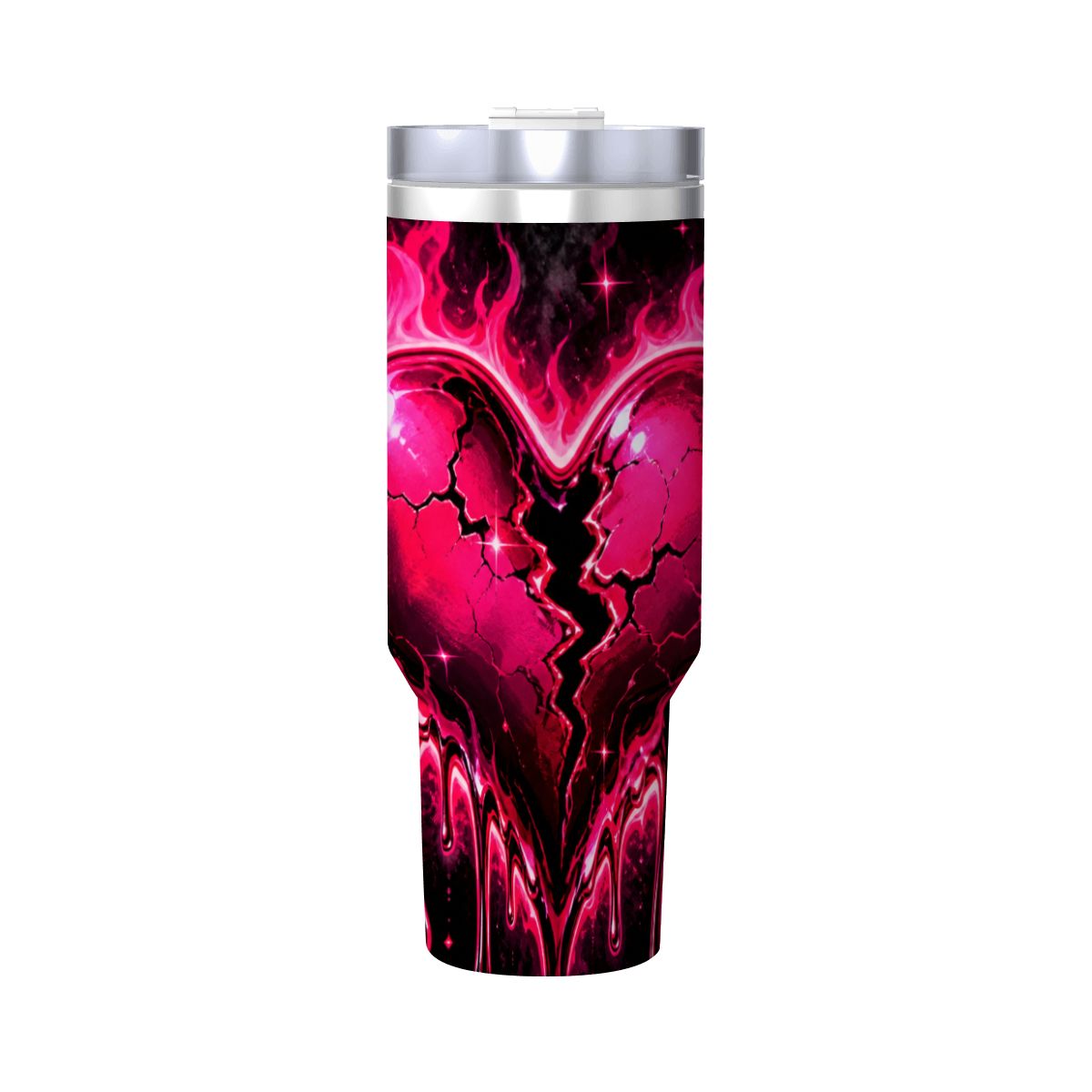 Travel Coffee Mug with Handle and Straw (40oz)