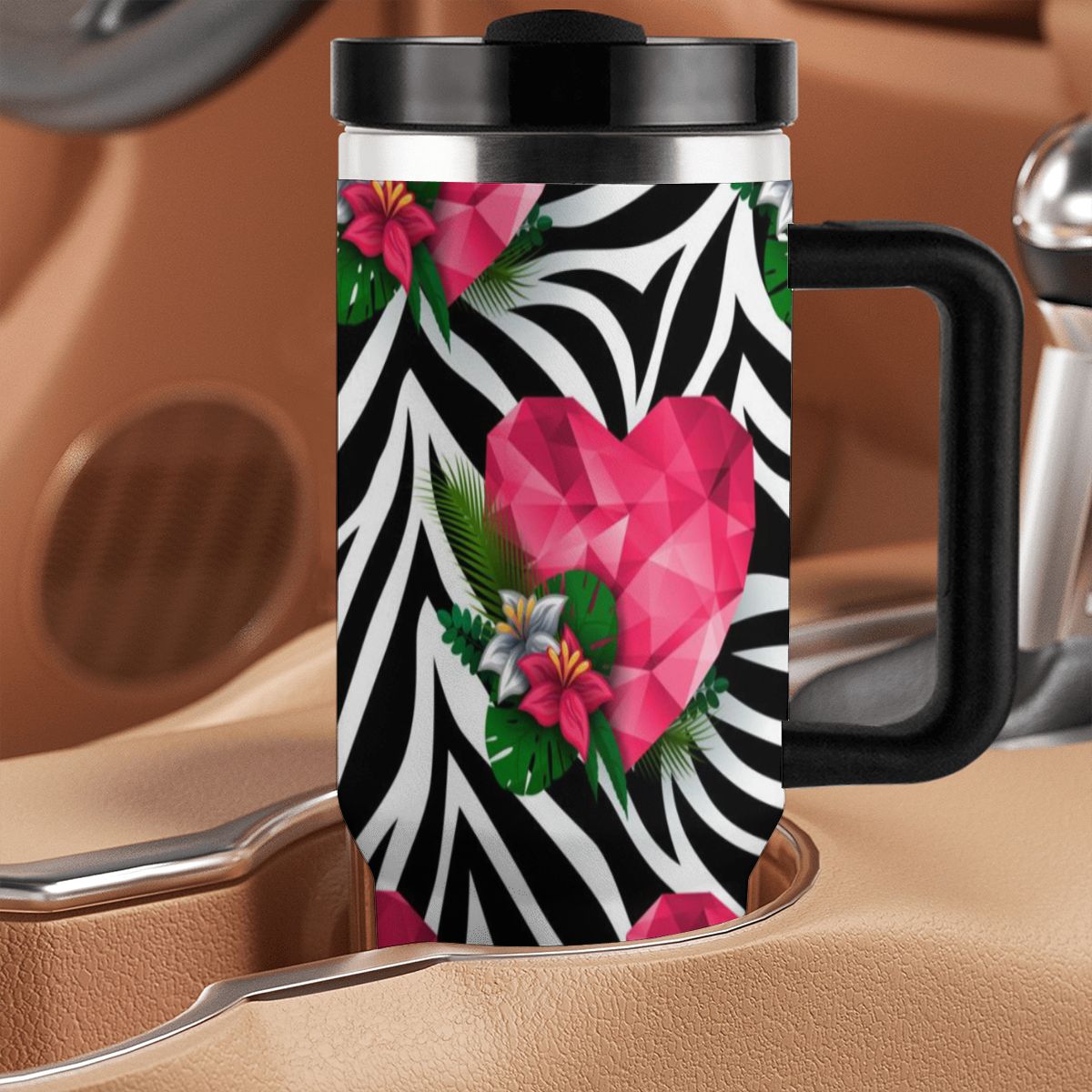 40oz Tumbler with Handle and Straw (Made in USA)