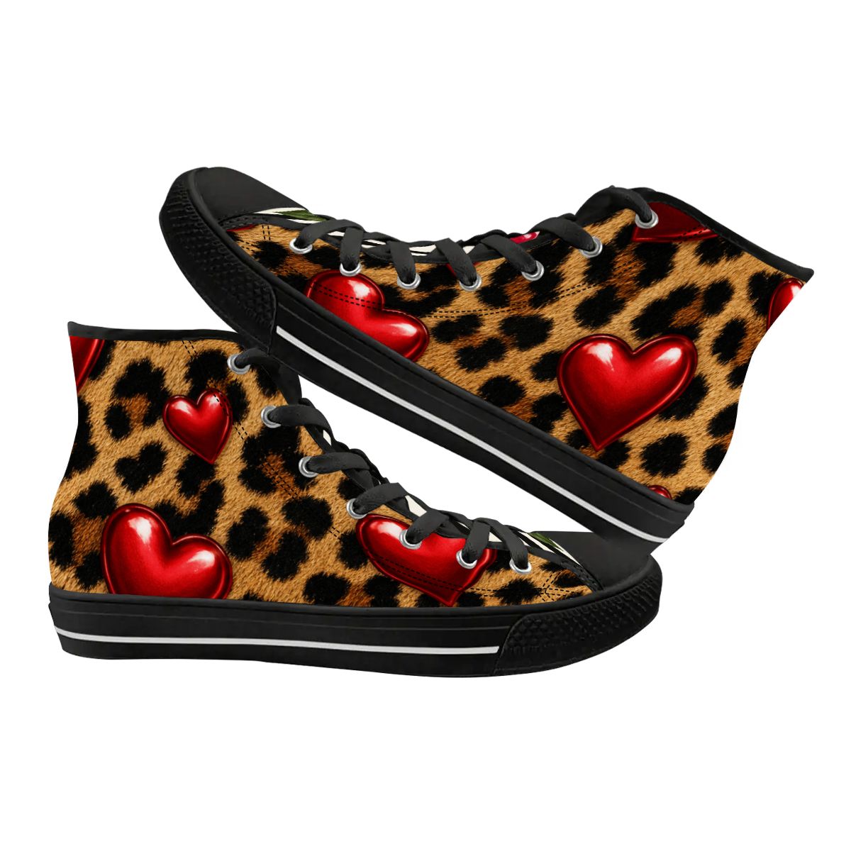 Women's High Top Canvas Shoes Customized Tongue