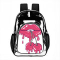 Clear Backpack with Mesh Pocket