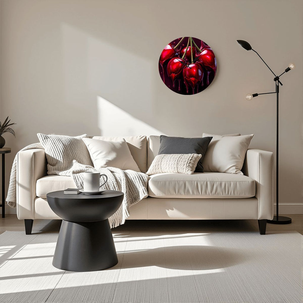 Wooden Round Wall Clock 9.8"x9.8" (Made in USA)