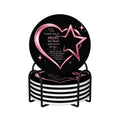 Round Ceramic Coasters Set of 6