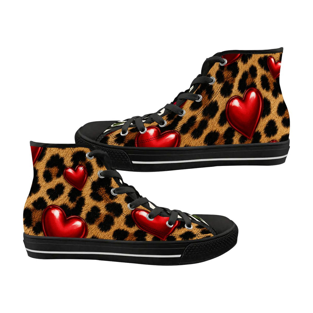Women's High Top Canvas Shoes Customized Tongue
