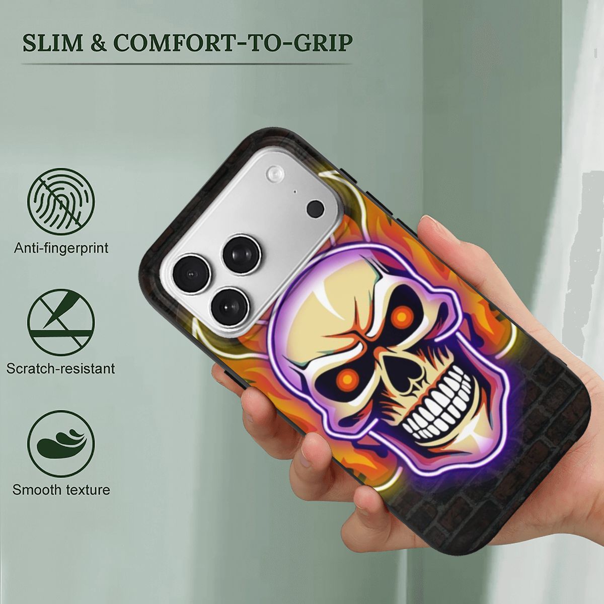 iPhone 17 Pro TPU Black Phone Case