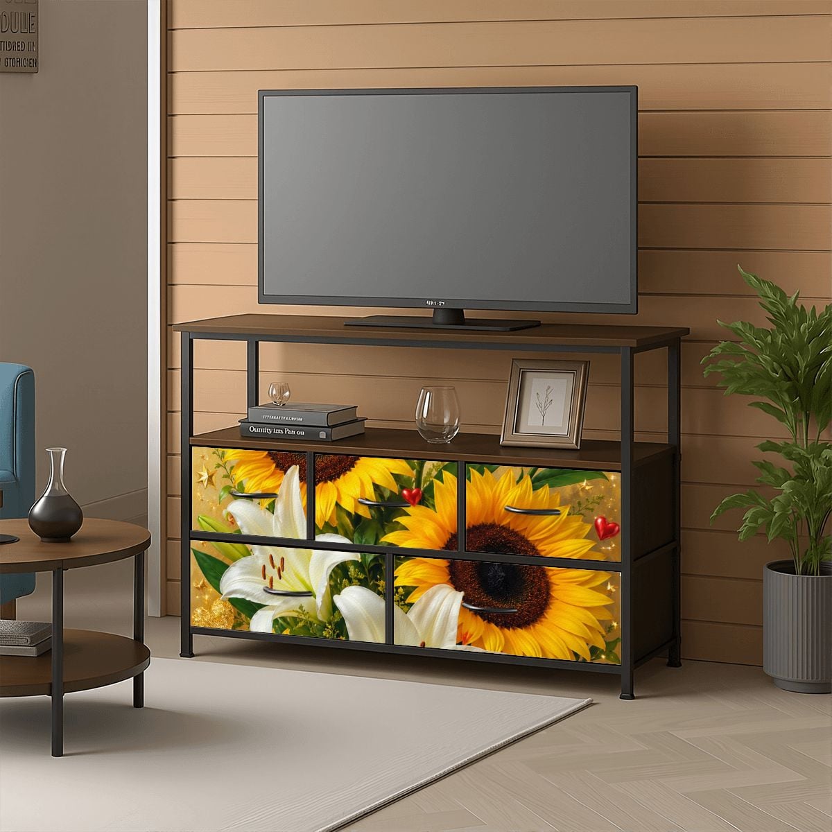5-Drawer TV Stand Dresser