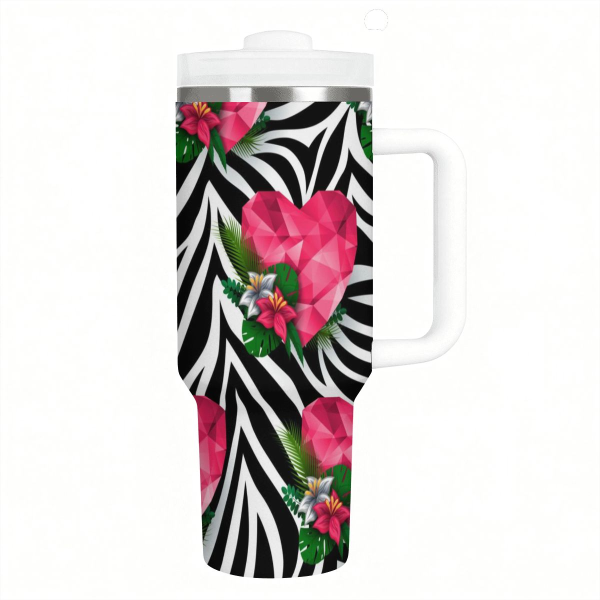 40oz Tumbler with Handle and Straw (Made in USA)