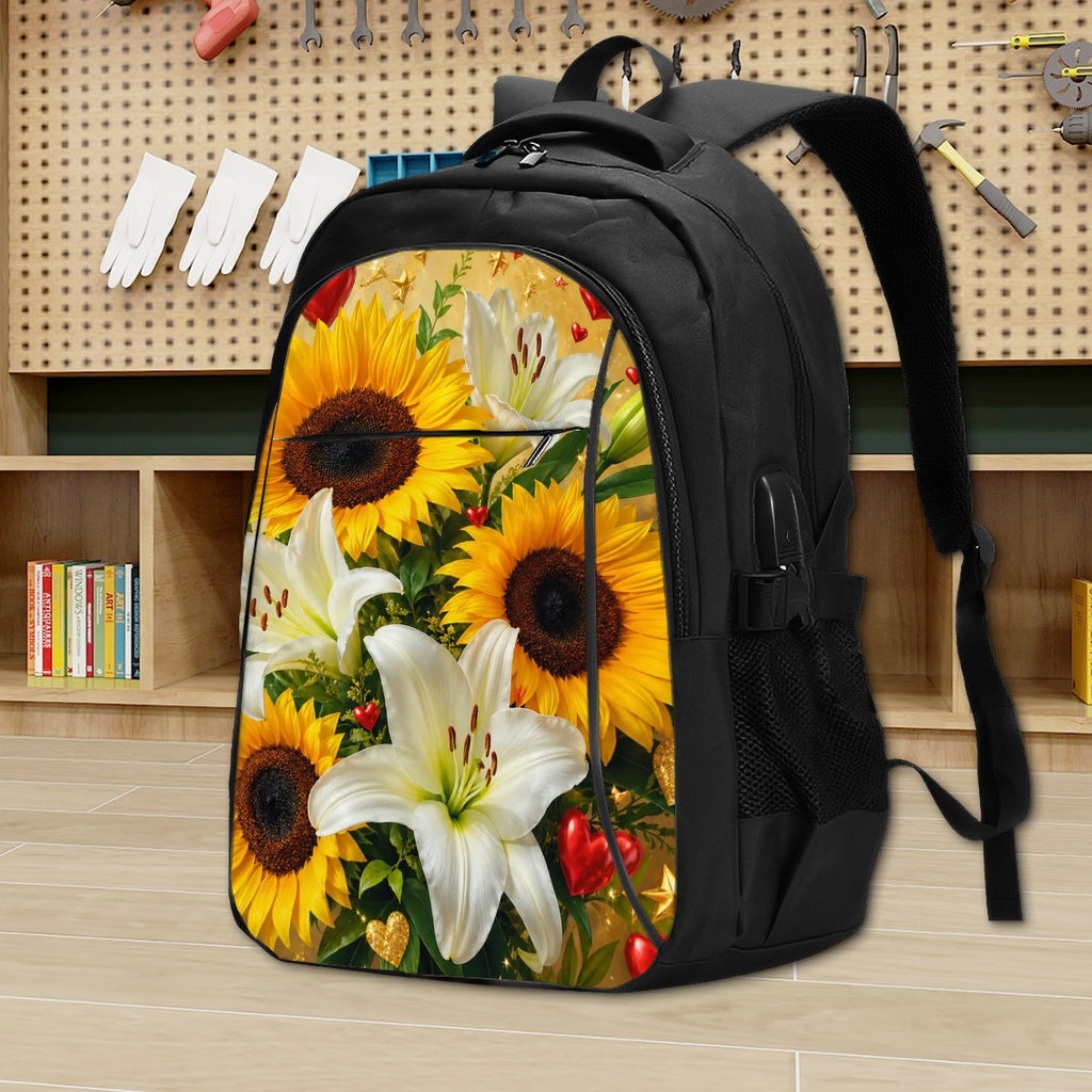 Large Capacity Oxford Travel Laptop Backpack with USB