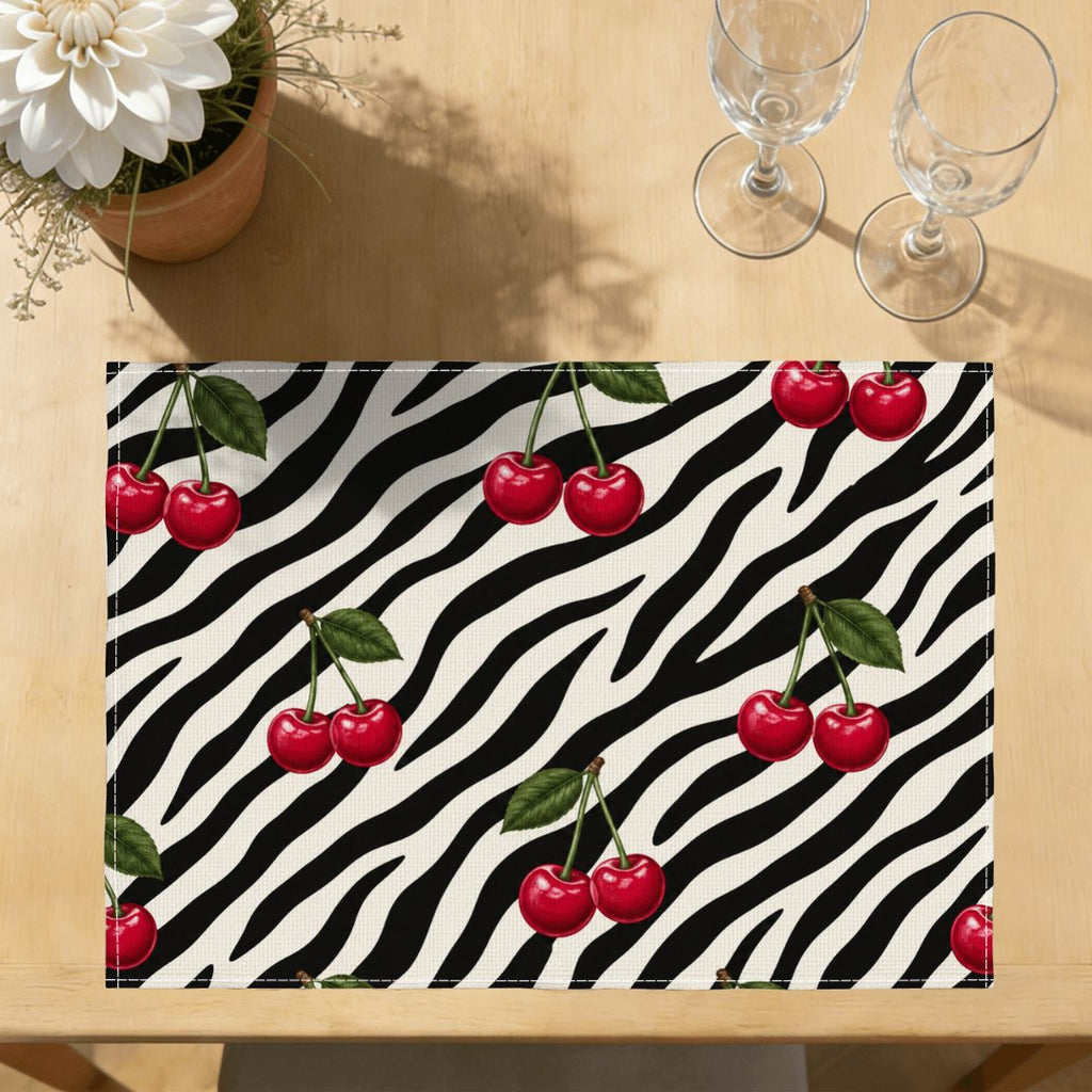 Faux Linen Placemats Set of 6