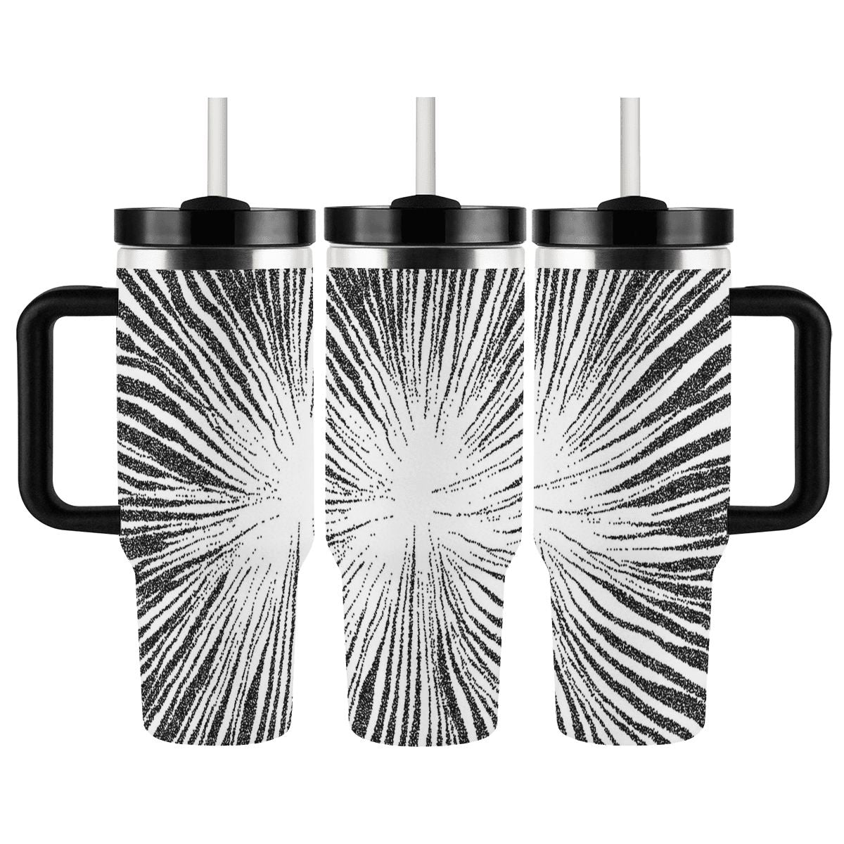 40oz Tumbler with Handle and Straw (Made in USA)