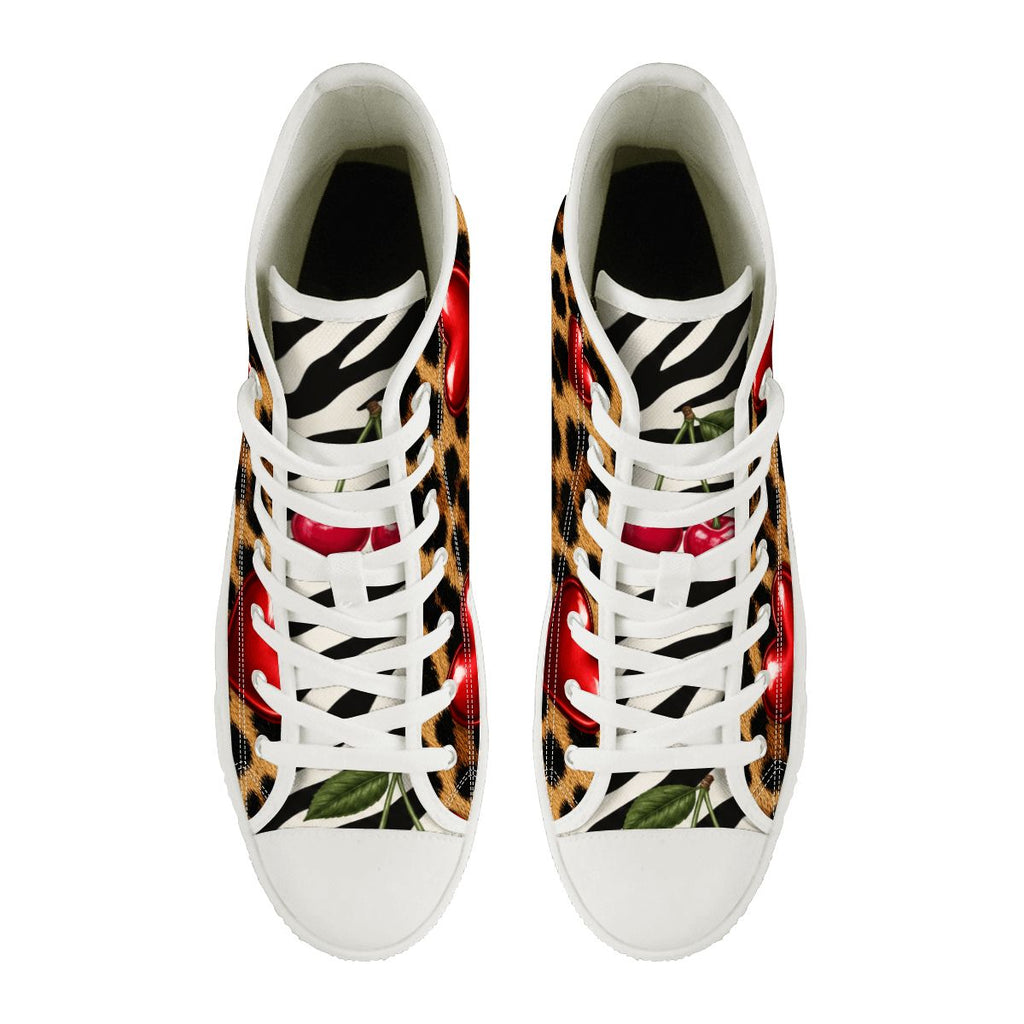 Women's High Top Canvas Shoes Customized Tongue