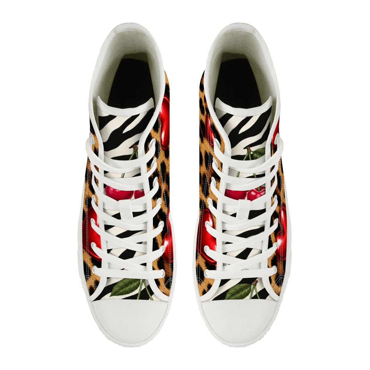 Women's High Top Canvas Shoes Customized Tongue