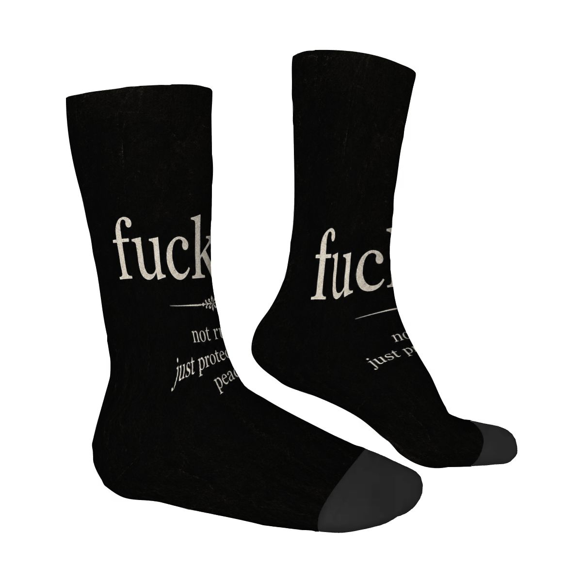 Color Contrast Crew Socks