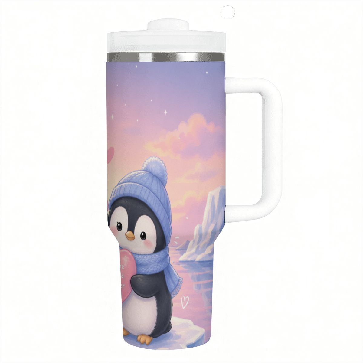 40oz Tumbler with Handle and Straw (Made in USA)