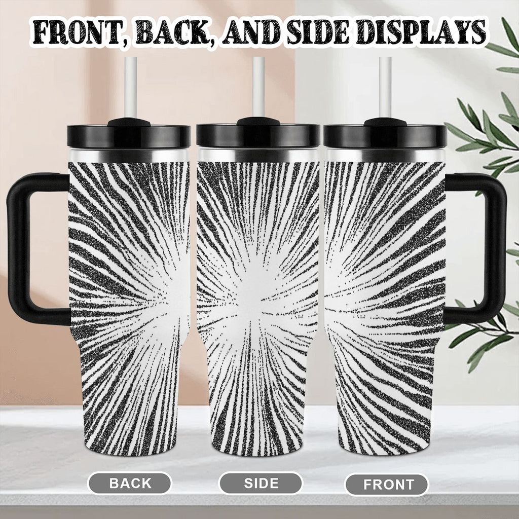 40oz Tumbler with Handle and Straw (Made in USA)