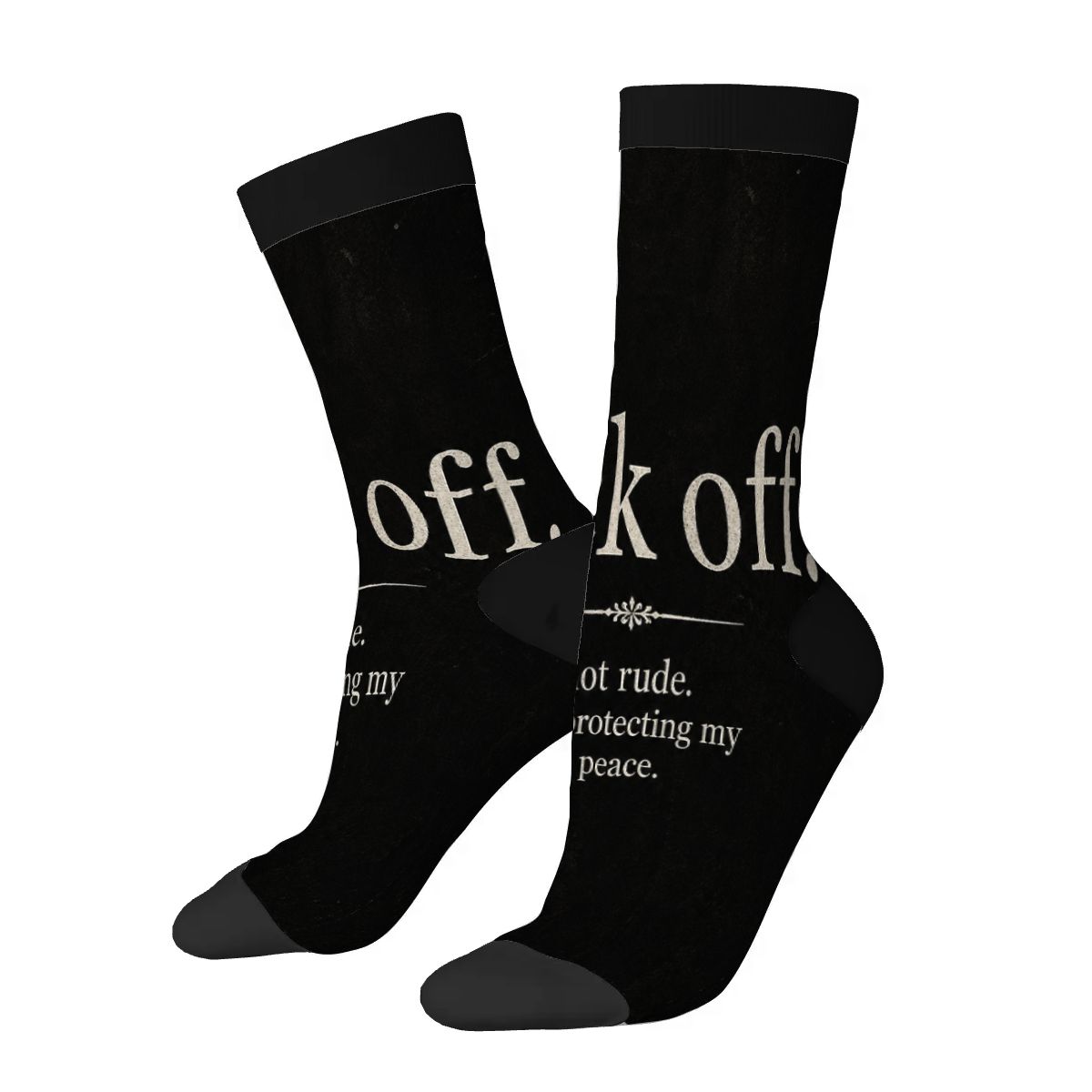 Color Contrast Crew Socks