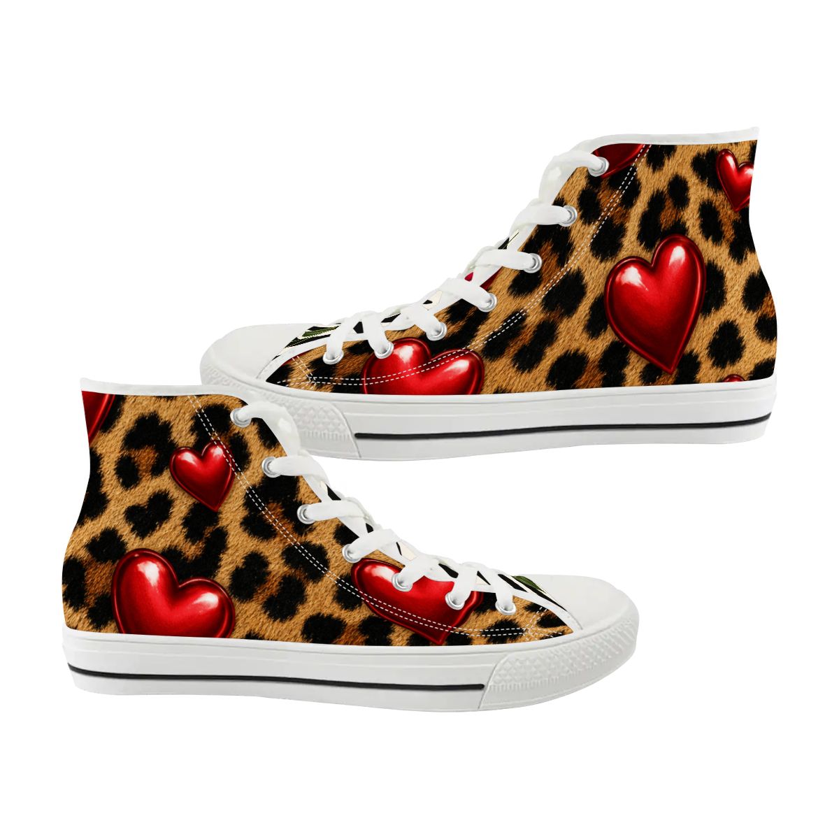 Women's High Top Canvas Shoes Customized Tongue