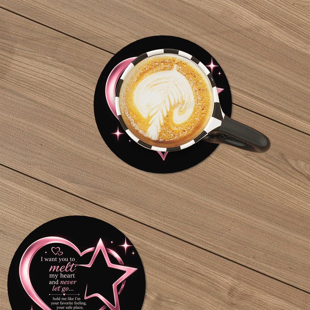 Round Ceramic Coasters Set of 6