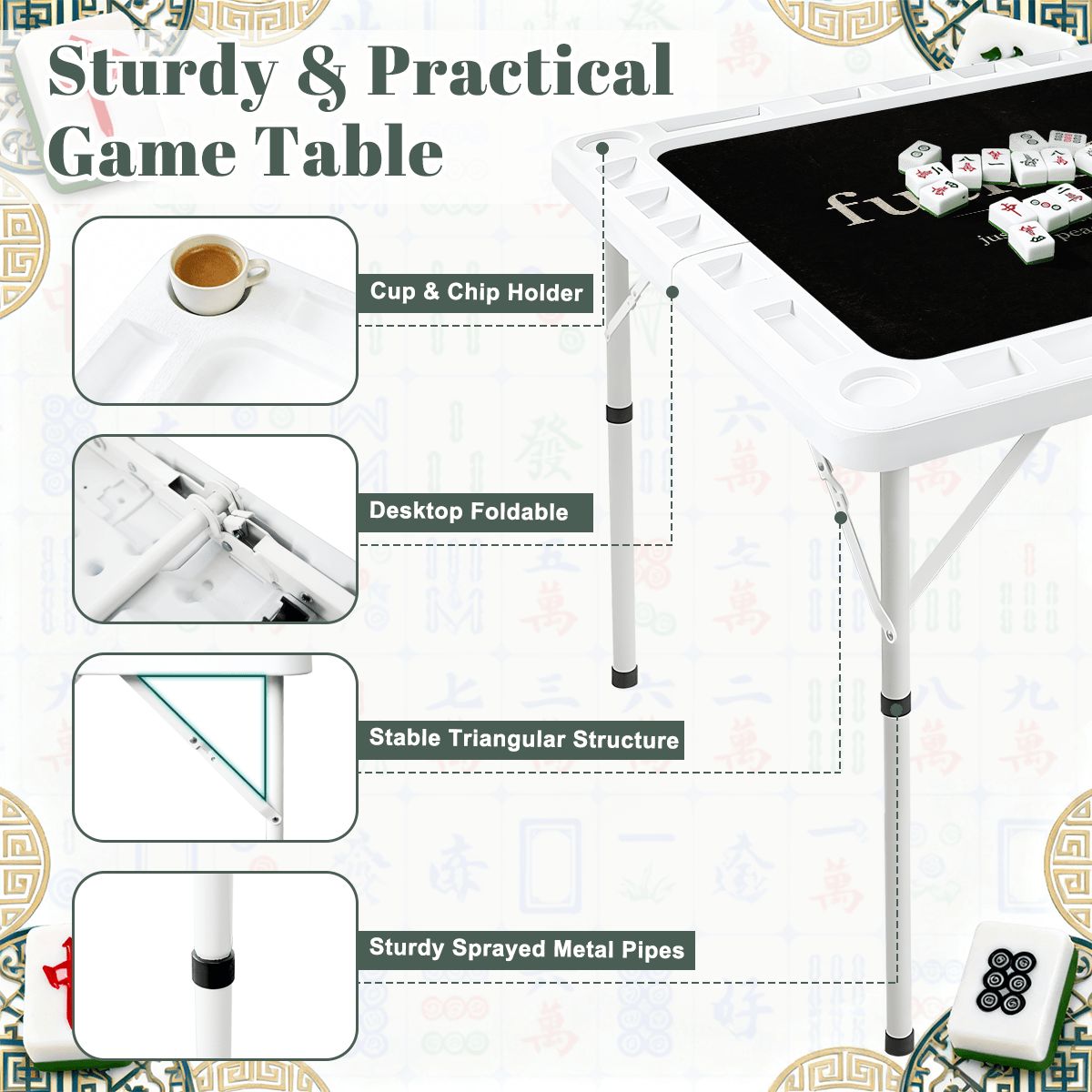 Foldable Mahjong Table