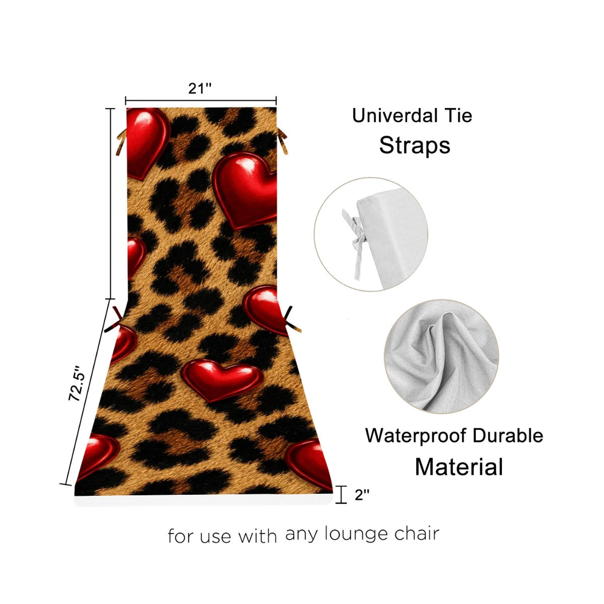 Chaise Lounge Cushion (Made in USA)