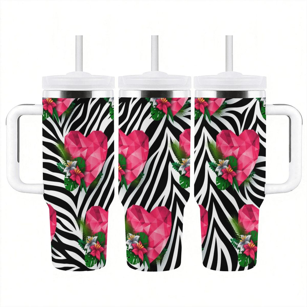 40oz Tumbler with Handle and Straw (Made in USA)